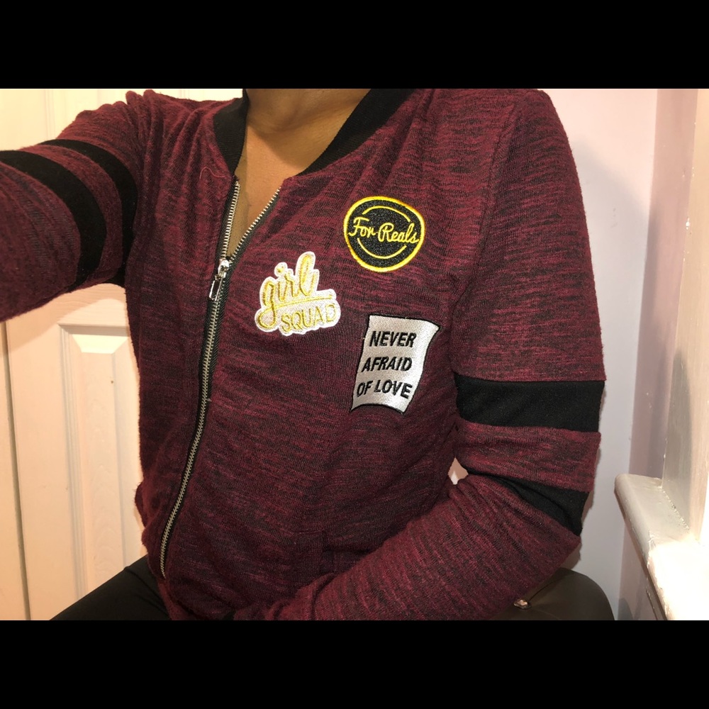 Light weight jacket w/ patches